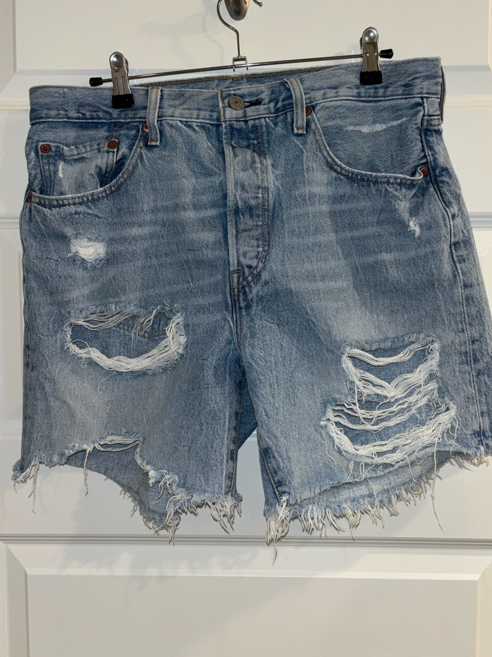 Levi’s Premium 501 Distressed Cutoff Denim Shorts – W31
